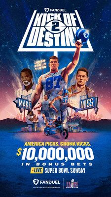 Rob Gronkowski Returns For A Live Shot at Redemption in FanDuel's 2024 Super Bowl "Kick of Destiny 2" Campaign