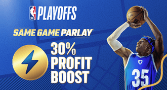 FanDuel NBA Promo: 30% Profit Boost on Same Game Parlay for Playoff Game on 5/17/24