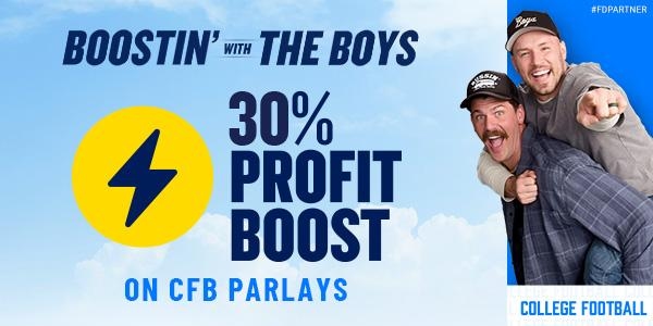 Boostin With The Boys CFB Parlay Profit Boost