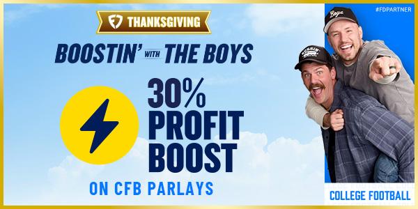 Boostin With The Boys CFB Parlay Profit Boost