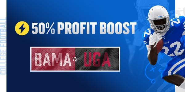 College Football Profit Boost - Alabama @ Georgia 
