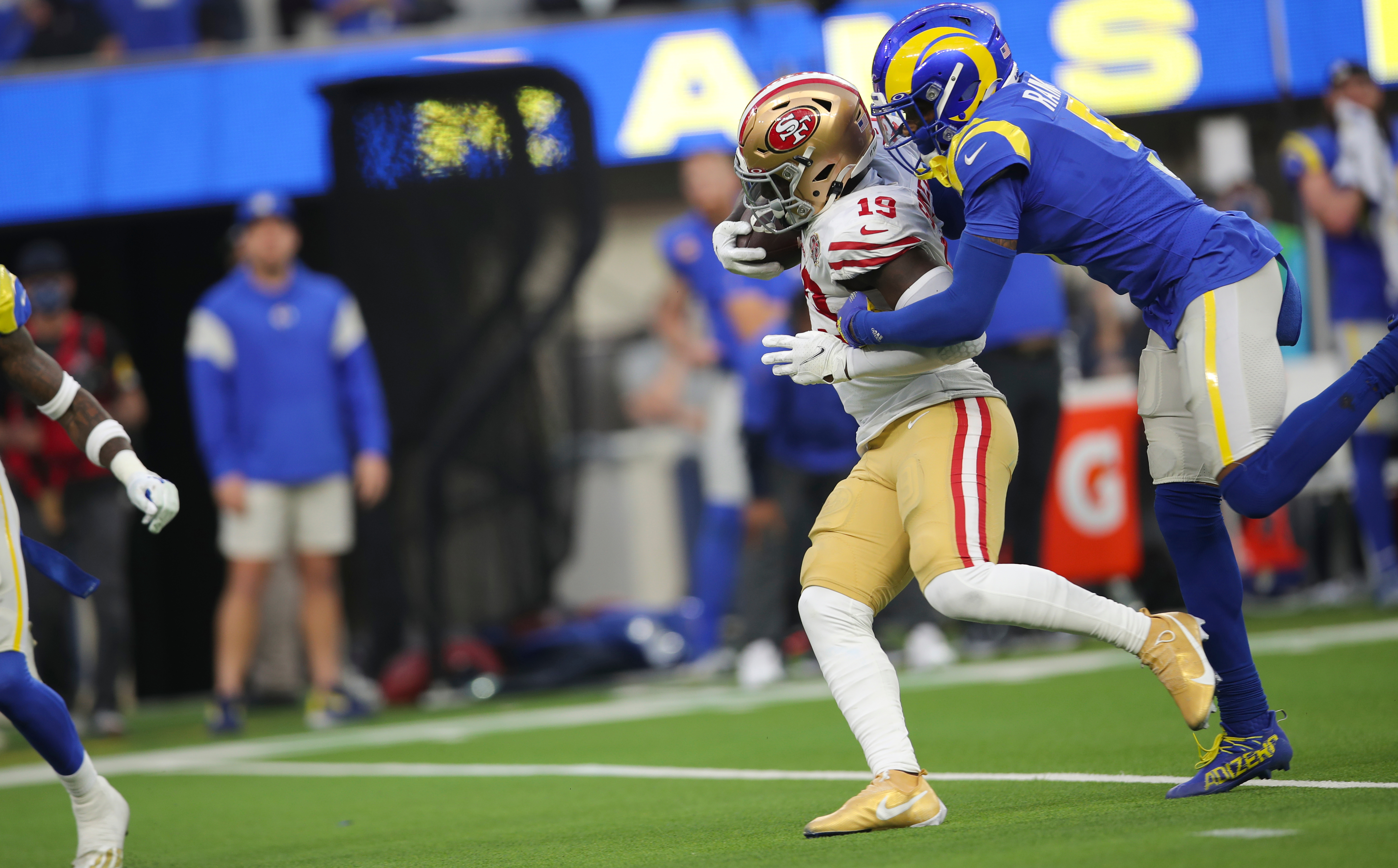 49ers vs Rams Point Spread, Over/Under, Moneyline and Betting Trends for  NFC Championship Game on FanDuel