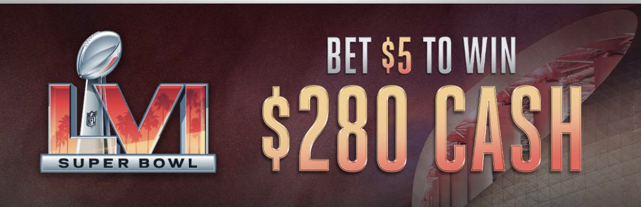FanDuel Sportsbook Offering 56-to-1 Odds Promotion for Super Bowl 56: Bet $5 to win $280!