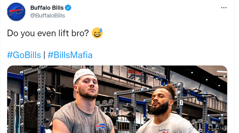 Josh Allen Looks Jacked in New Weight Room Photo