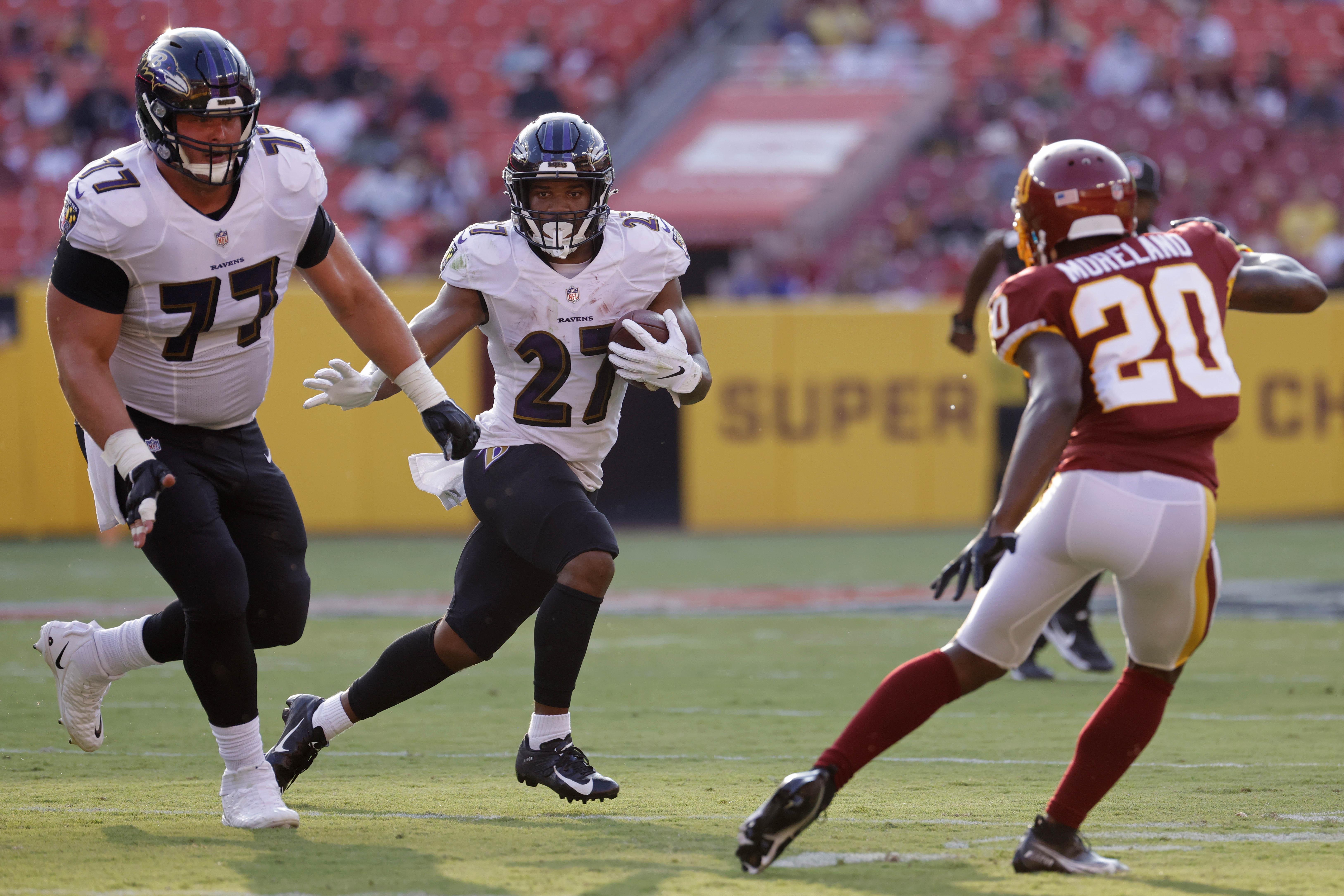 Ravens Injury Update: Running Backs J.K. Dobbins and Gus Edwards 
