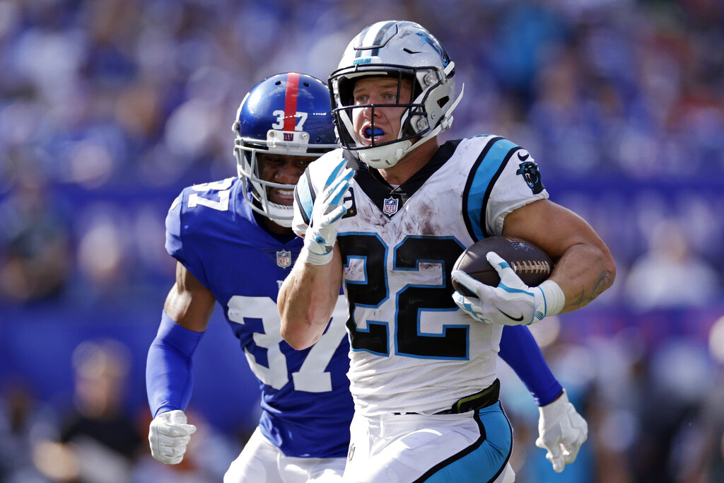 Panthers RB Christian McCaffrey dealing with quad injury