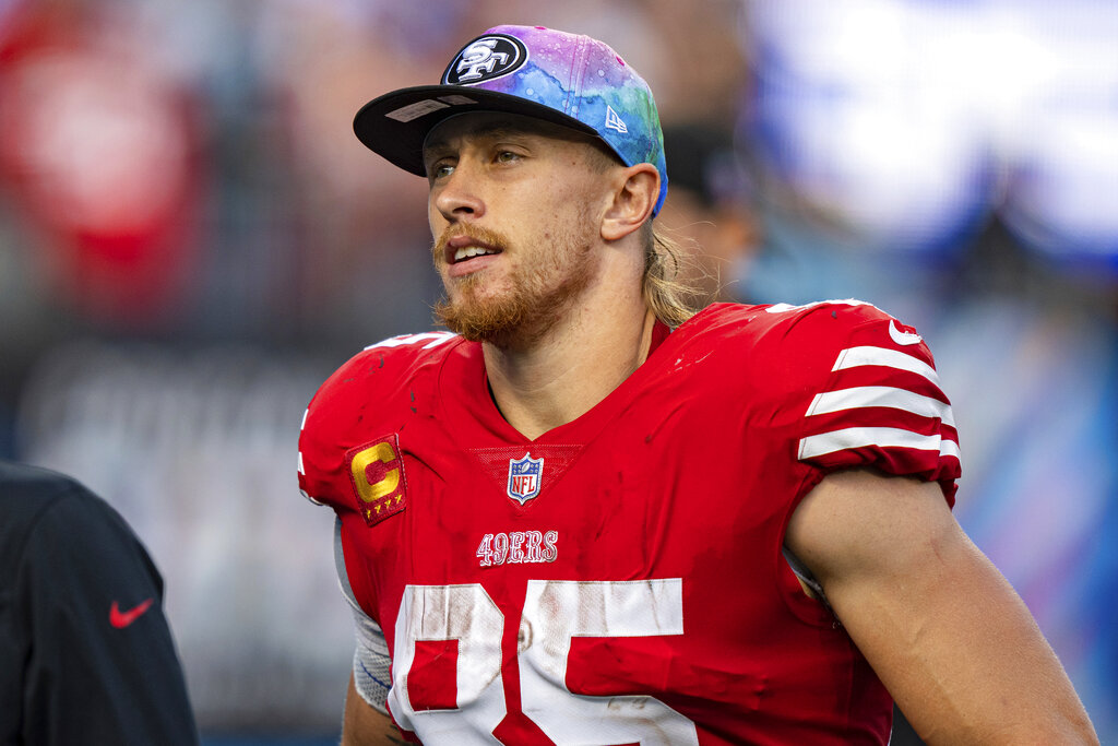 George Kittle Has Hilarious Reaction to Christian McCaffrey Trade