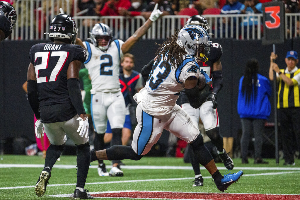 3 Best Prop Bets for Falcons vs Panthers Thursday Night Football Week 10 (Foreman Finds Paydirt in NFC South Tilt)