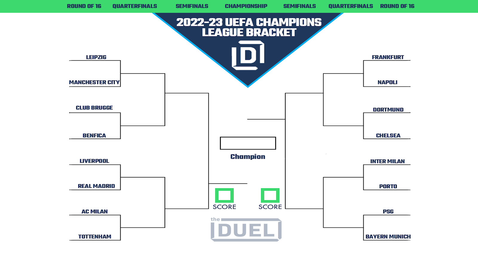 UEFA Champions League round of 16 draw, UEFA Champions League 2022/23