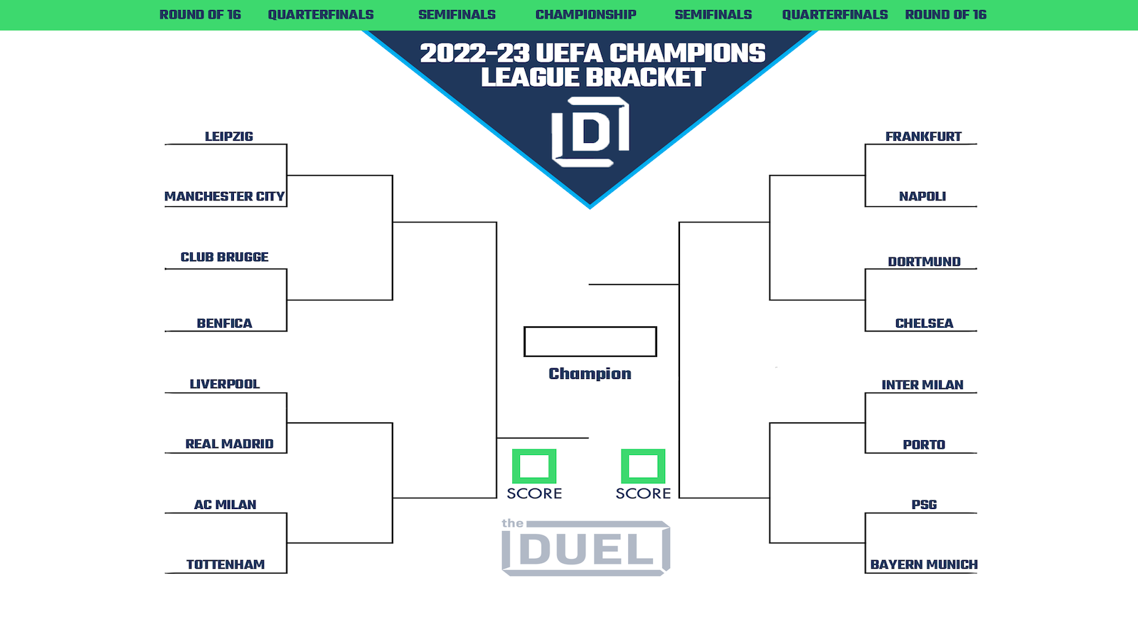 Champions League Brackets