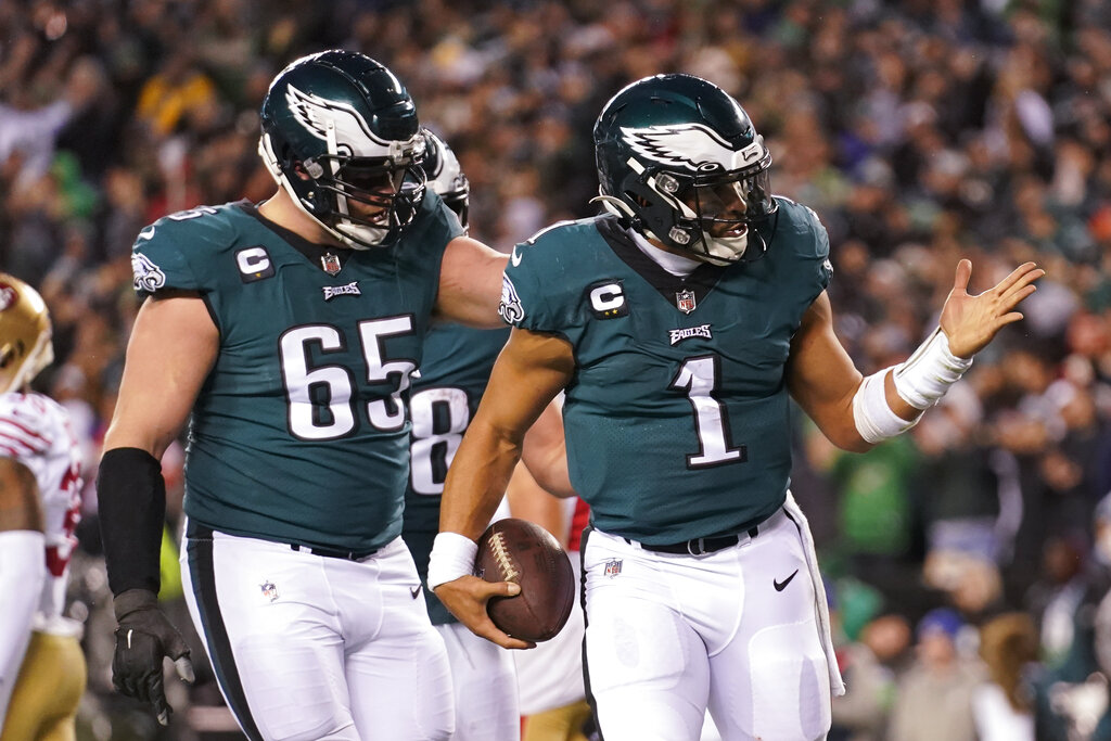 Eagles drive down field and score to open Super Bowl 57