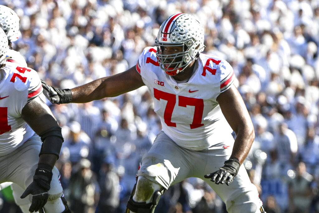 Paris Johnson Jr. NFL Combine Results, Measurements and 40-Yard Dash Time (Updated)