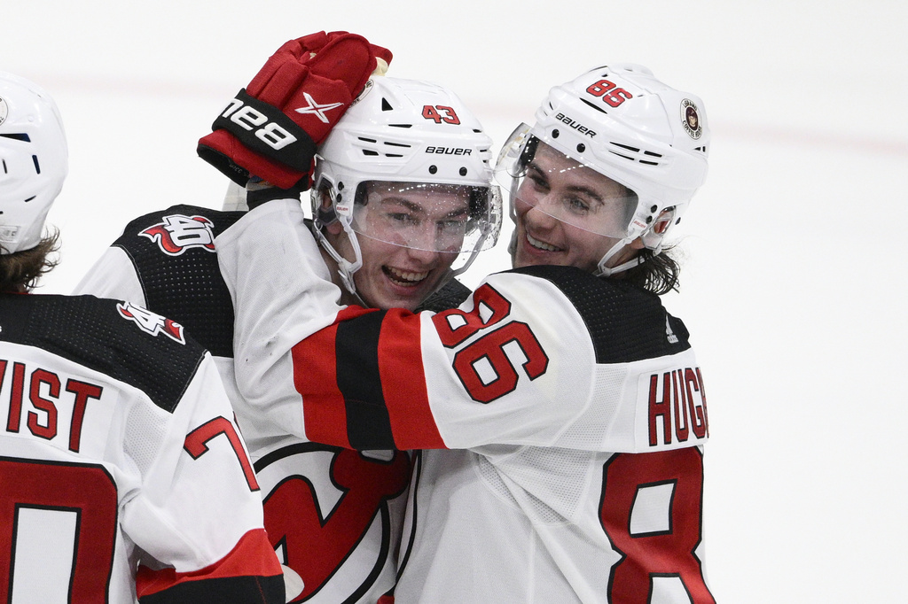 Jack Hughes has first playoff breakout when Devils need it most