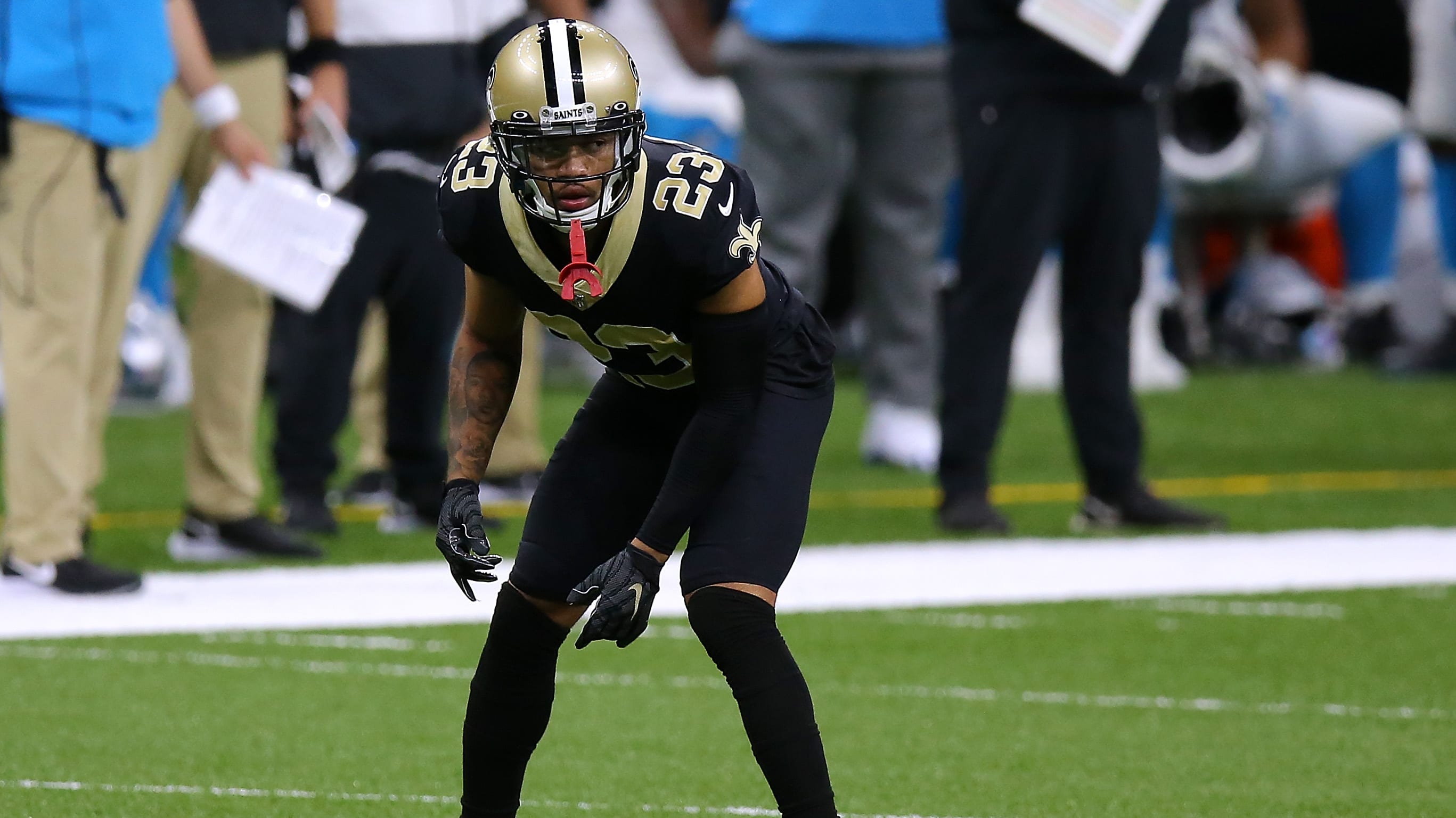 Marshon Lattimore Hilariously Trolls Mike Evans After Shutting Him Down Again