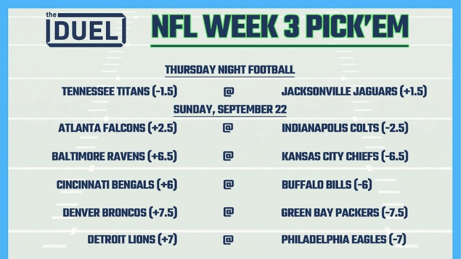 week 3 pick em