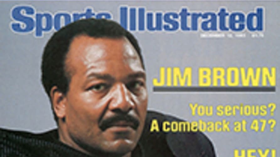 Image of Jim Brown in a Raiders' Uniform on Sports Illustrated Cover is a Strange Throwback
