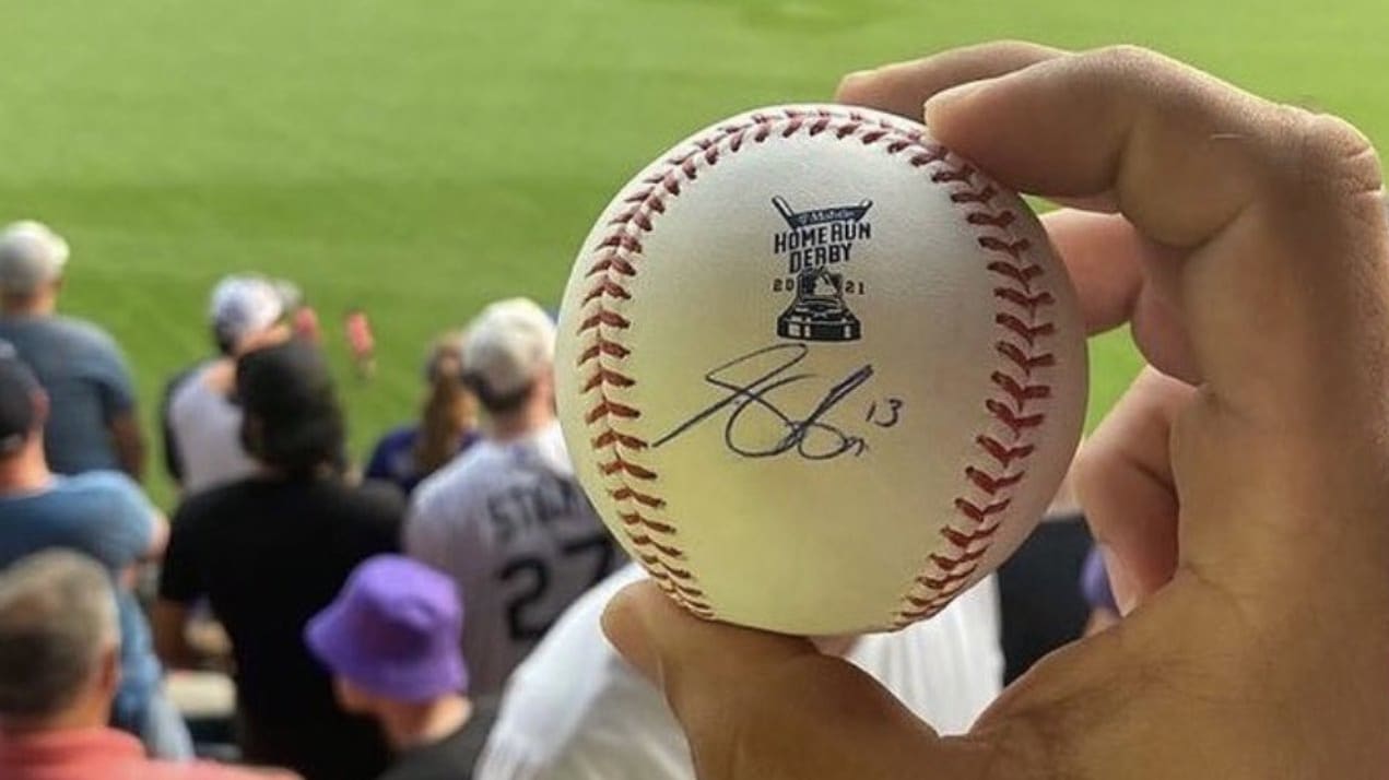 Fan Catches Shohei Ohtani Hit Ball Signed by Juan Soto at Home Run Derby