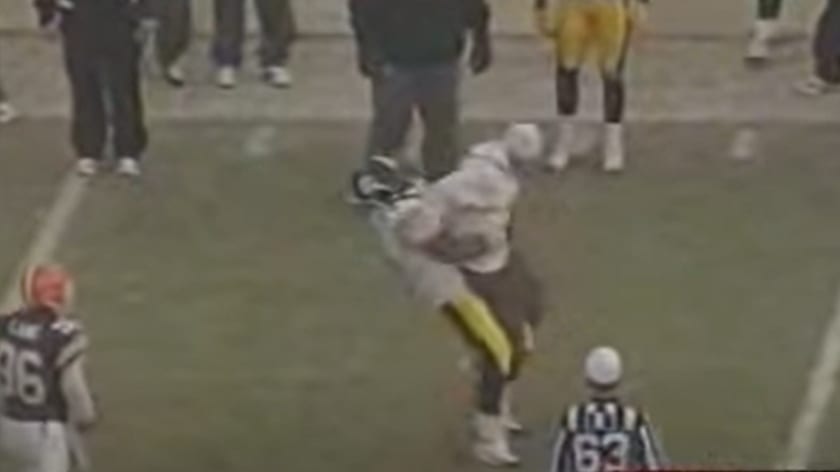 VIDEO: Remembering When James Harrison Destroyed a Browns Fan That Ran Onto the Field