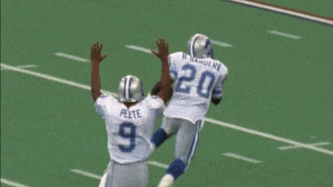 VIDEO: Remembering When Rodney Peete Starting Celebrating a Barry Sanders TD Before Crossing the Line of Scrimmage