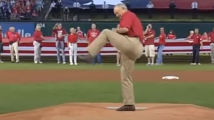 VIDEO: Remembering When Nolan Ryan Threw a Blazing Fastball Ceremonial First Pitch at 66 Years Old