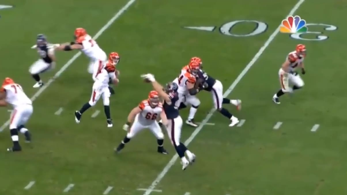 VIDEO: Remembering JJ Watt's Pick Six Against Andy Dalton as a Rookie in the Franchise's First Ever Playoff Game