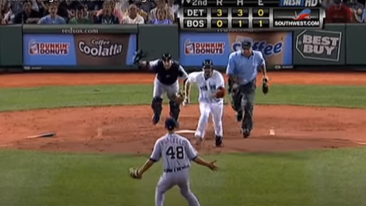 VIDEO: Remembering When Kevin Youkilis Tackled Rick Porcello at the Mound to Start Insane Red Sox-Tigers Brawl
