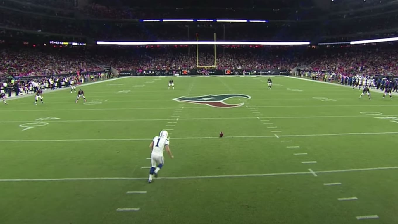 VIDEO: Remembering When Pat McAfee Recovered His Own Onside Kick Against the Texans in 2014